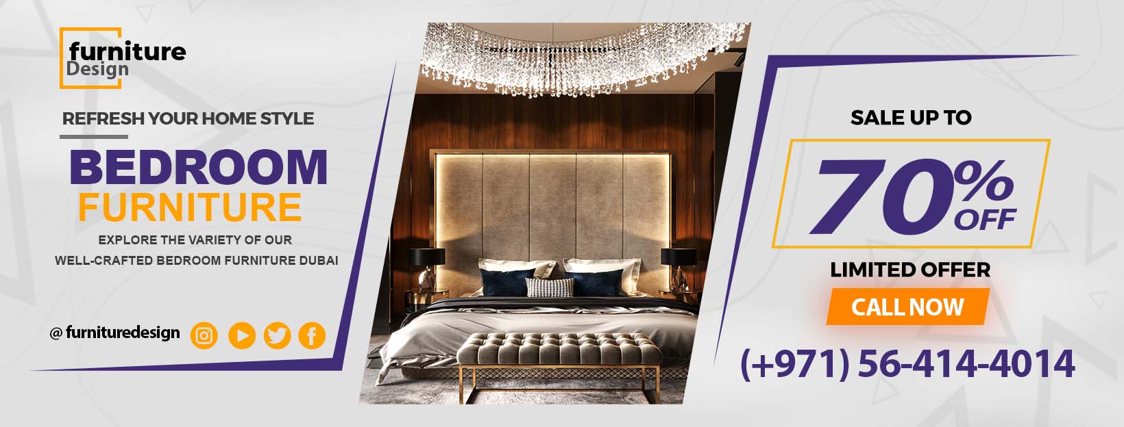Modern Luxury Bedroom Furniture in Dubai
