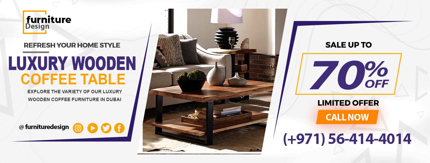 Luxury Wooden Coffee Table